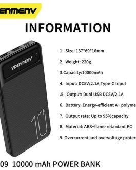 10000mAh VDENMENV Good Quality Power Bank