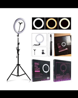PREMIUM QUALITY Ring Light LED Soft Ring Fill Light 3 Colours 7 Feet Height With Tripod + Phone Holder For Tiktok