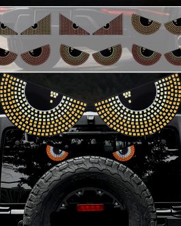 2pcs Car Devil Eyes Light USB LED Matrix Pixel Panel Devil‘s Eyes Animation Display Windshield Decorations Warning Ambient Light